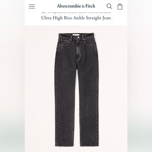 Abercrombie Curve Love Ultra High Rise 90s Straight Jeans